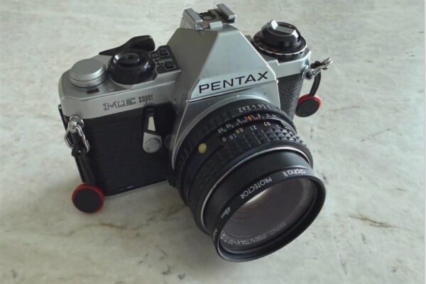 Looking For A Film Camera? Begin Here... Pentax ME Super on counter @ 1200 x 800
