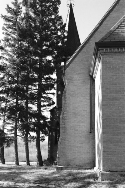 Prairie Fieldstone Church in Black and White Wawanesa Church @ 600 x 900
